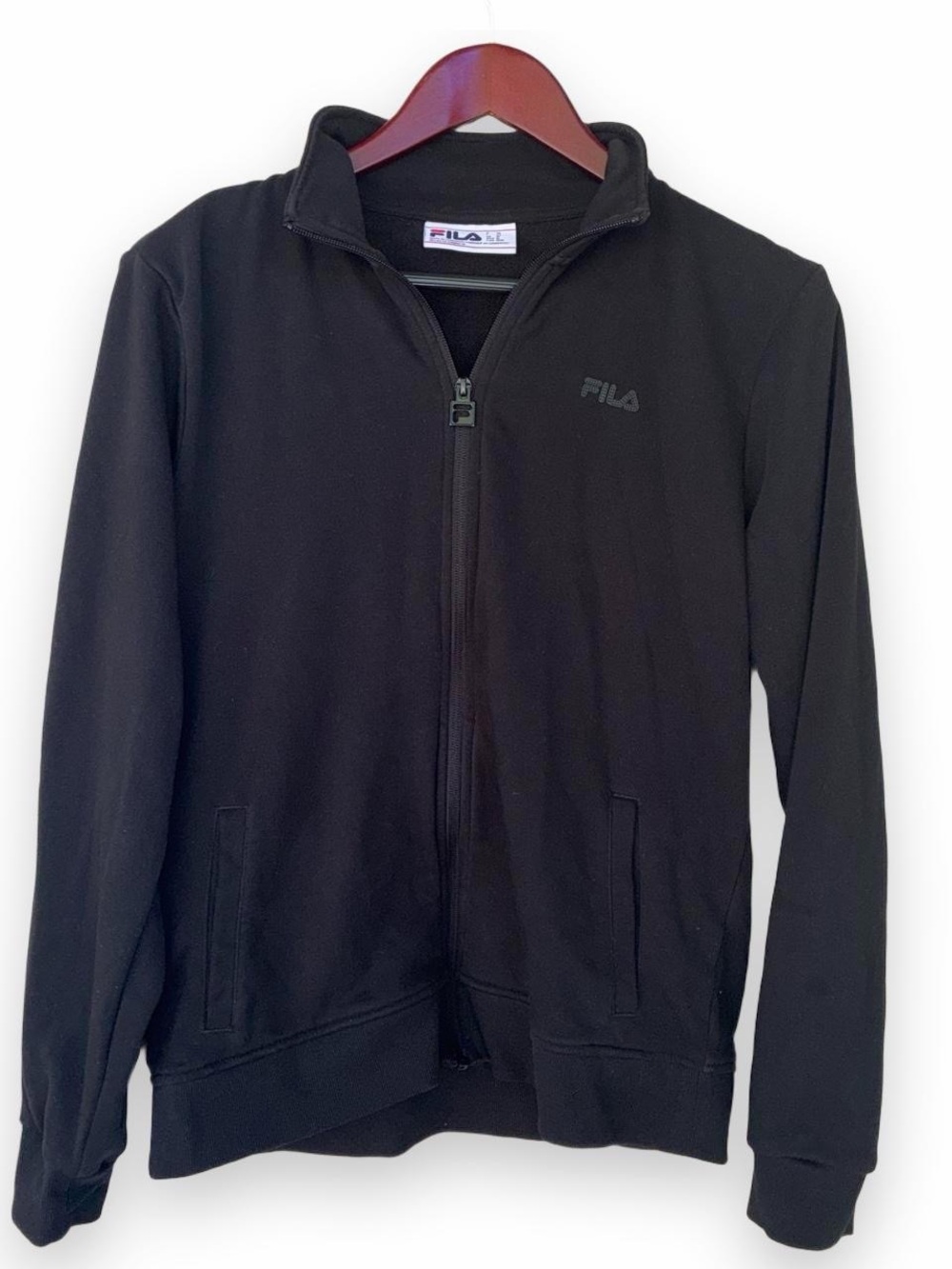 Fila Black Lightweight Full-Zip sweater